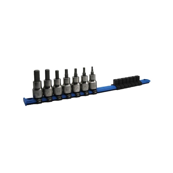 Holex Bit Socket Set, 3/8 inch Drive, 7 Pieces, U63104 3/8-HEX U63104 3/8-HEX - main
